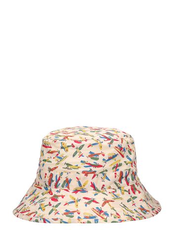 Cappello Bucket In Popeline Di Cotone