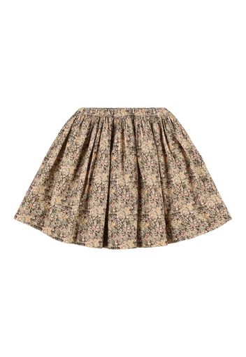 Printed Cotton Pleated Skirt