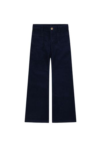 Pantaloni In Gabardina Di Cotone Stretch