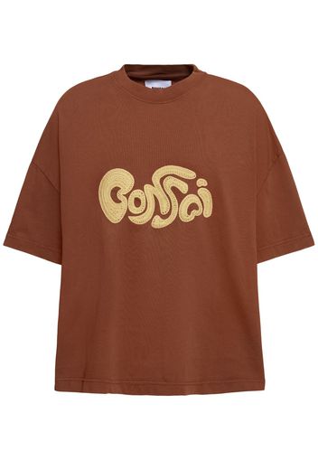 T-shirt Oversize In Cotone Con Ricamo Logo