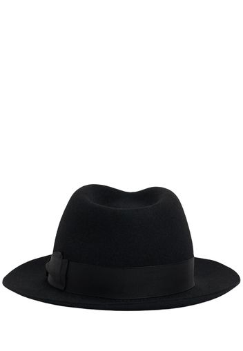 Cappello Fedora In Feltro Pettinato