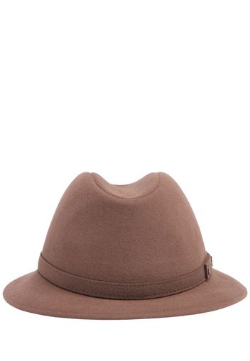 Cappello Pocket In Feltro Di Lana 4.5cm