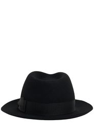 Cappello Fedora In Feltro Pettinato