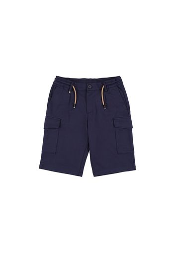 Shorts Cargo In Viscosa Piqué