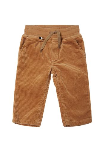 Pantaloni In Cotone Millerighe Stretch