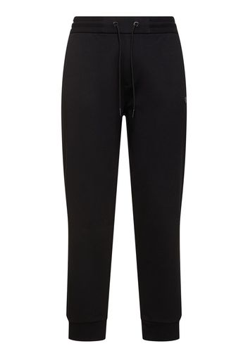 Pantaloni Locsin In Felpa Di Cotone Stretch