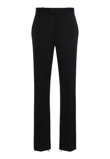 Pantaloni Slim Fit In Lana