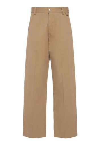 Pantaloni In Twill Di Cotone Leggero