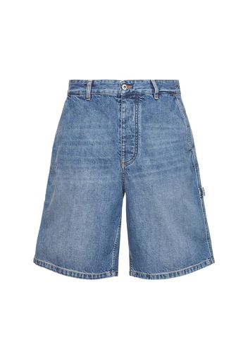 Vintage Indigo Denim Cargo Shorts