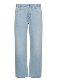 Jeans Dritti In Denim Di Cotone