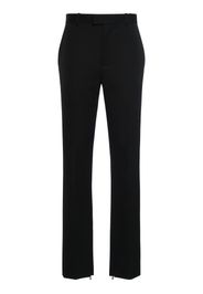 Pantaloni Slim Fit In Lana