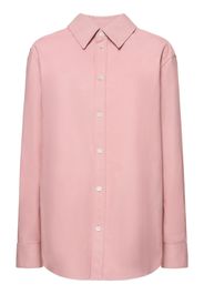 Camicia Oxford In Pelle Stampata