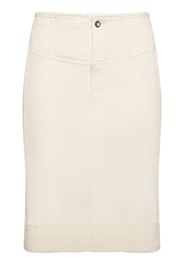 Compact Cotton Rib Jersey Skirt