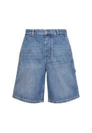 Vintage Indigo Denim Cargo Shorts