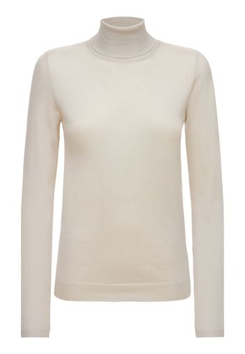 Maglia Collo Alto In Misto Cashmere E Seta