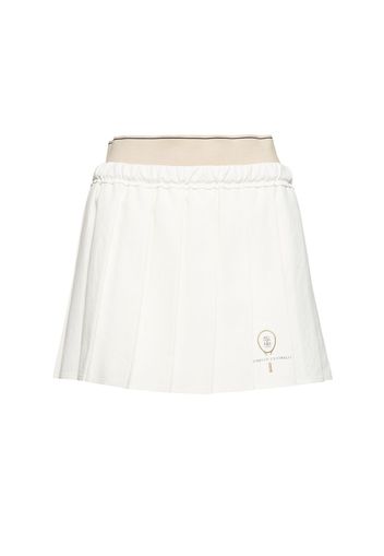 Pleated Mini Skirt