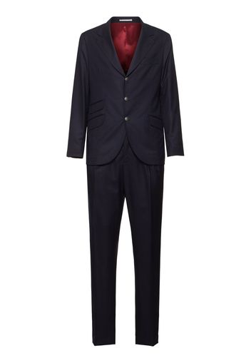 Wool Flannel Single Breast Suit