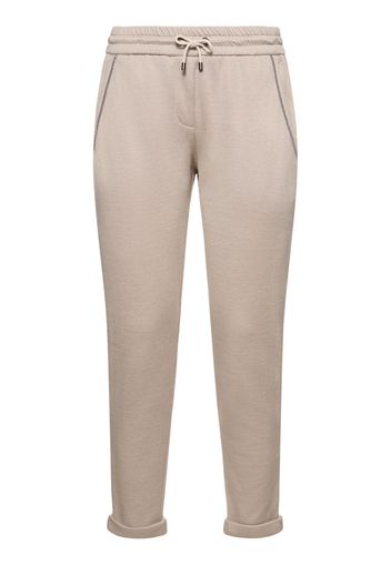 Pantaloni In Jersey Di Misto Cotone