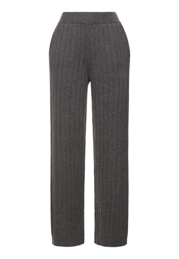 Pantaloni In Cashmere A Costine