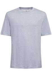 T-shirt In Jersey Di Cotone E Lino