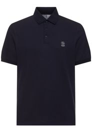 Polo In Cotone Piquet Con Logo