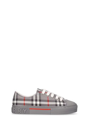Sneakers In Cotone Check