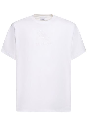 T-shirt Tempah In Cotone Con Ricamo