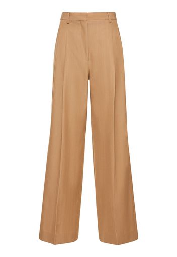 Pantaloni Larghi Madge In Twill Di Lana