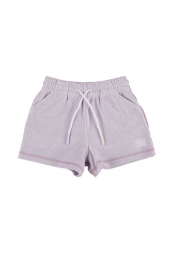 Shorts In Felpa Di Misto Cotone / Logo