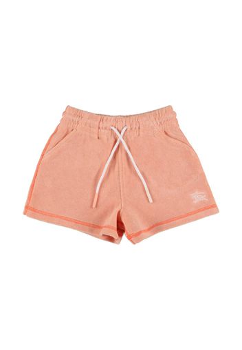 Shorts In Felpa Di Misto Cotone / Logo