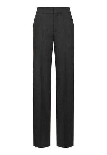 Virgin Wool Straight Pants