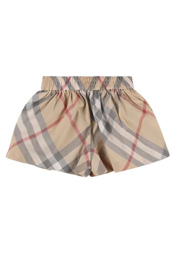 Shorts In Gabardina Di Cotone Check