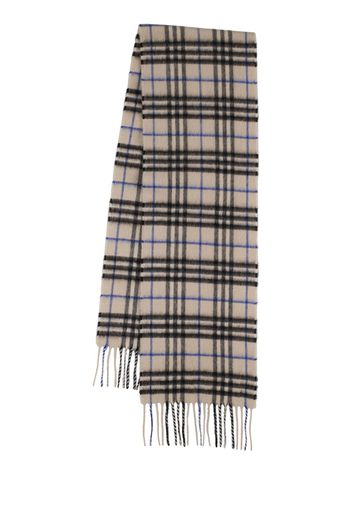 Check Printed Cashmere Scarf