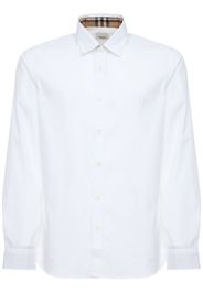 Camicia “serjeants” In Popeline Di Cotone Stretch