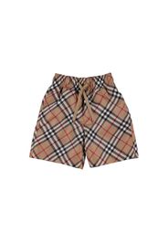 Logo Check Nylon Swim Shorts