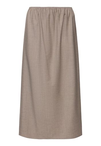 Light Flannel Midi Skirt