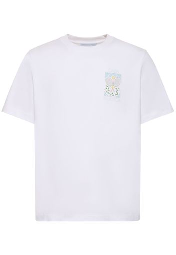 T-shirt Tennis Pastelle Stampata