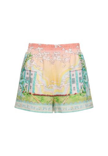 Shorts In Lino Stampato