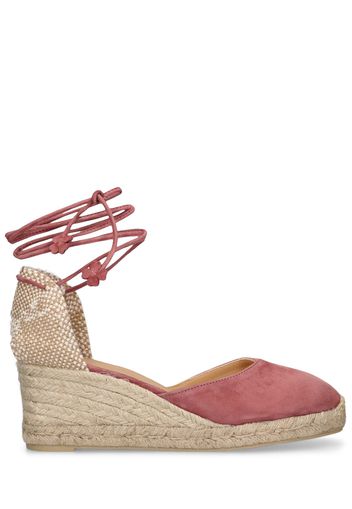 Espadrilles Carina In Camoscio 60mm