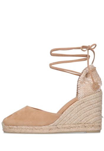 Espadrilles Carina In Camoscio 90mm