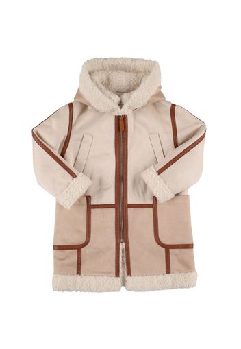 Cappotto In Shearling Di Poliestere Riciclato