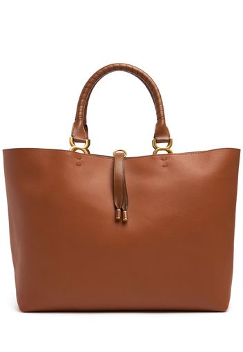 Marcie Grain Leather Tote Bag