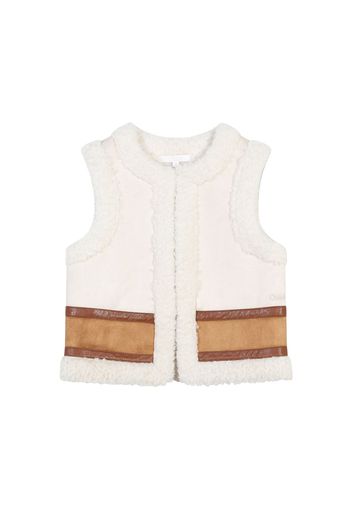 Gilet In Shearling Sintetico