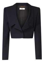 Blazer Cropped Sartoriale In Lana