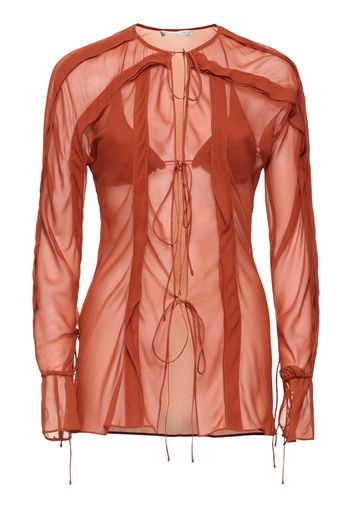 Camicia Maniche Lunghe Trasparente