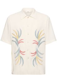 Camicia Palm Con Ricami