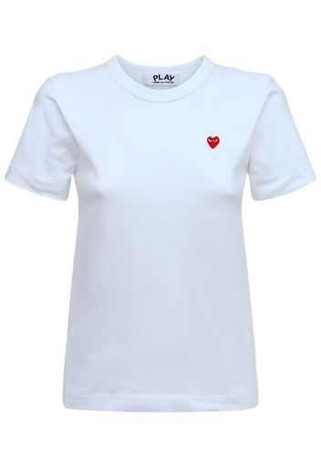 T-shirt In Cotone Con Ricamo