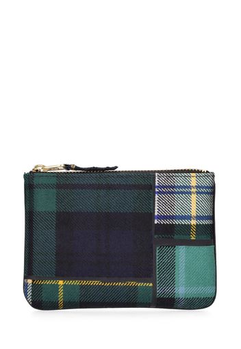 Portafoglio Tartan Patchwork Con Zip