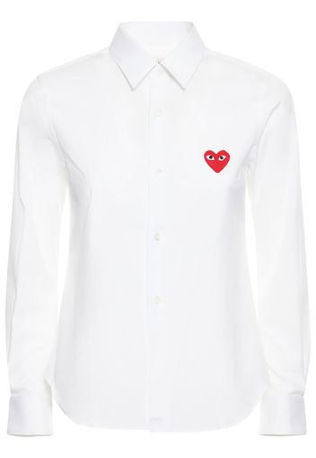 Camicia In Cotone Con Logo