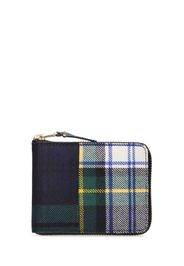 Portafoglio Tartan Patchwork Con Zip